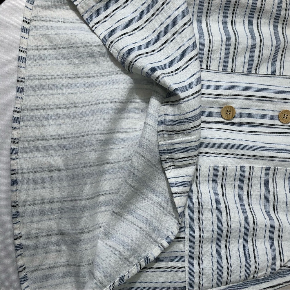 NWOT Potter’s Pot Stripped Linen Skirt - Picture 4 of 8